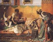 Ferdinand Roybet L'Essayage de la parure (mk32) oil painting